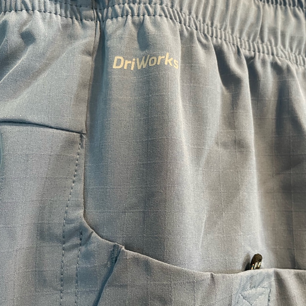 Athletic Works Pair Of Rip Stop Athletic Pocket Shorts Stretch Waist Blue Beige — image 8 of 8